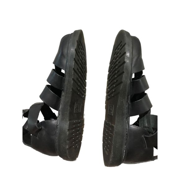 NWOB Dr. Martens Geraldo Brando Gladiator Leather Black Sandal Men’s Size 12 - Picture 5 of 10